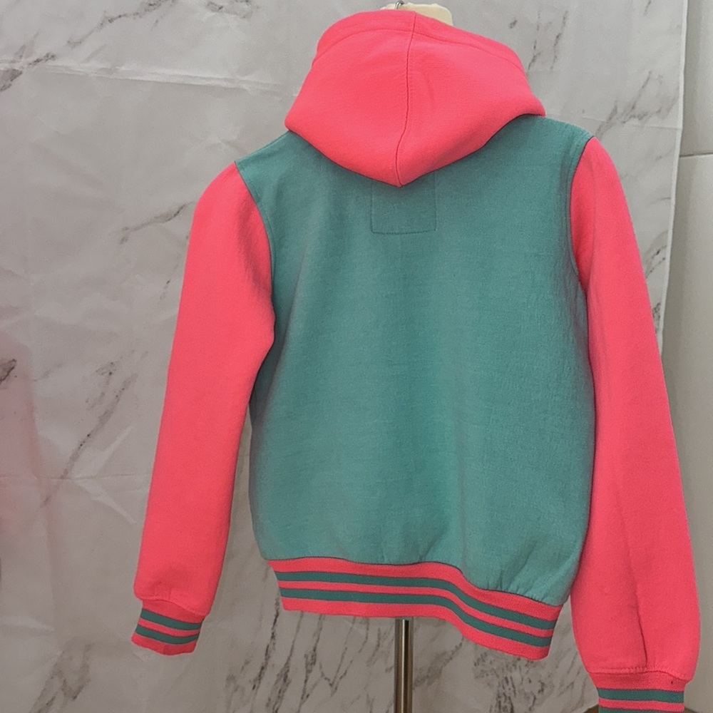 Urban Kids Letter-jacket style embroidered girls hoodie size 10 & 12 - Picture 5 of 11